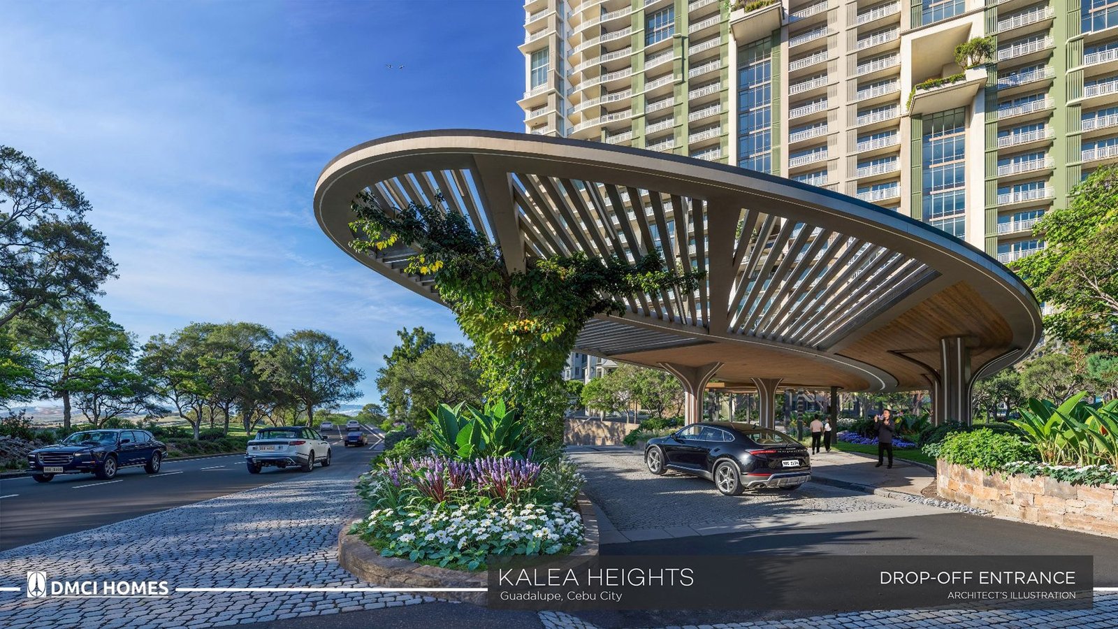 Drop-off entrance at Kalea Heights
