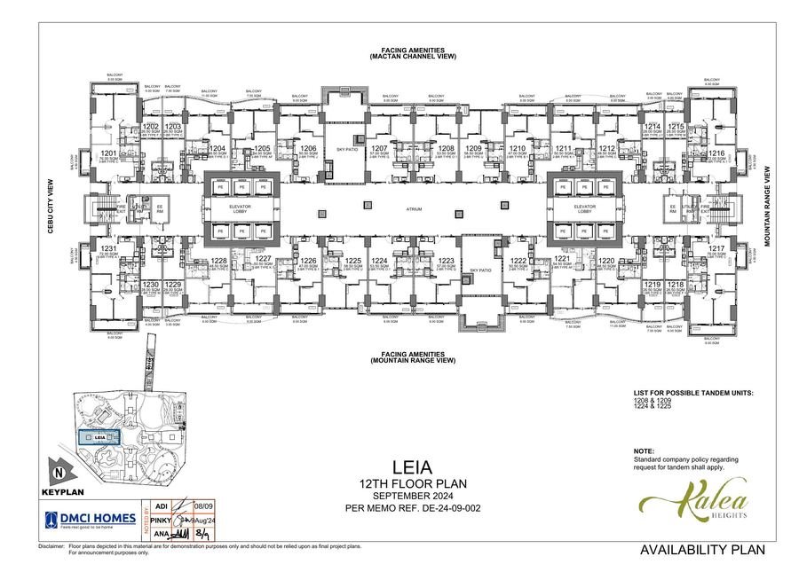 Floors 12 – 17 & 28 – 32 floor plan preview