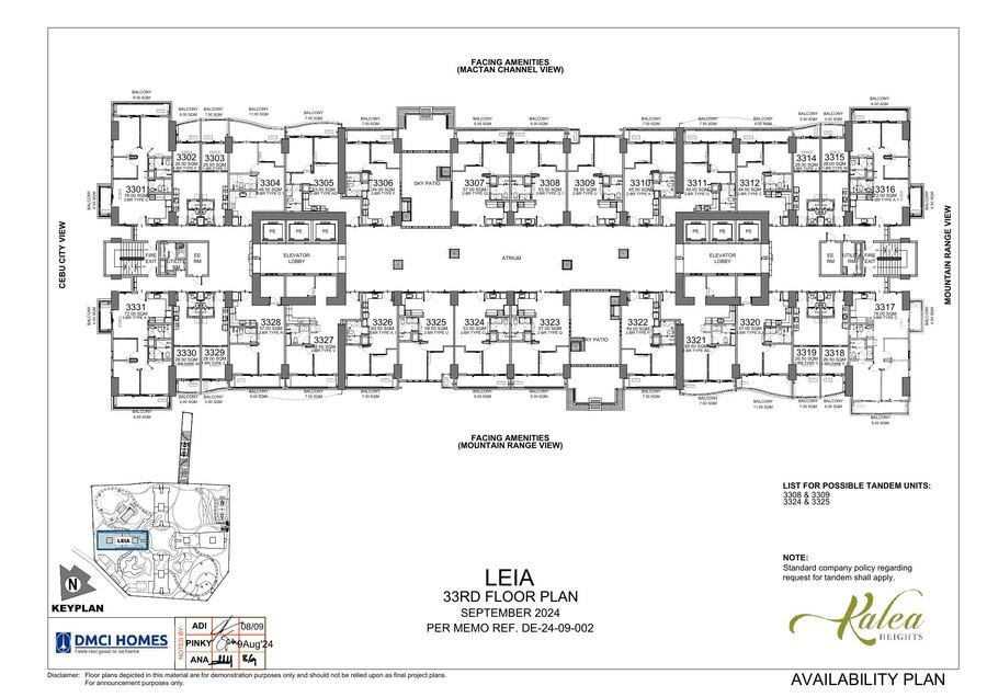 Floors 33 – 37 floor plan preview