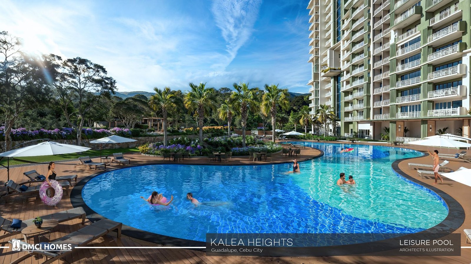 The leisure and kiddie pool at Kalea Heights