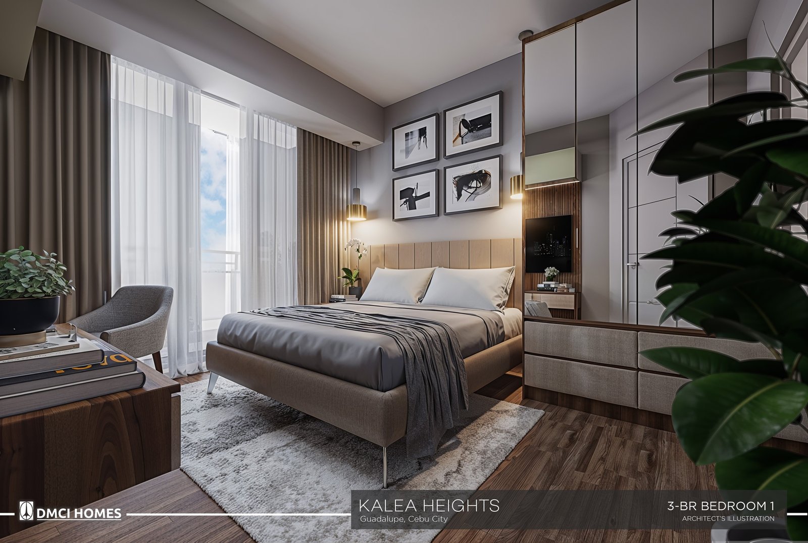 3 Br Bedroom 1 at Kalea Heights