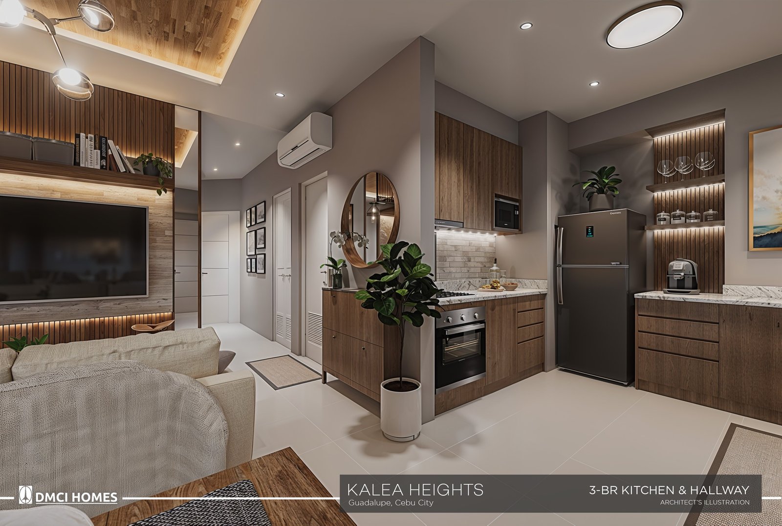 Klh 3 Br Kitchen And Hallway at Kalea Heights