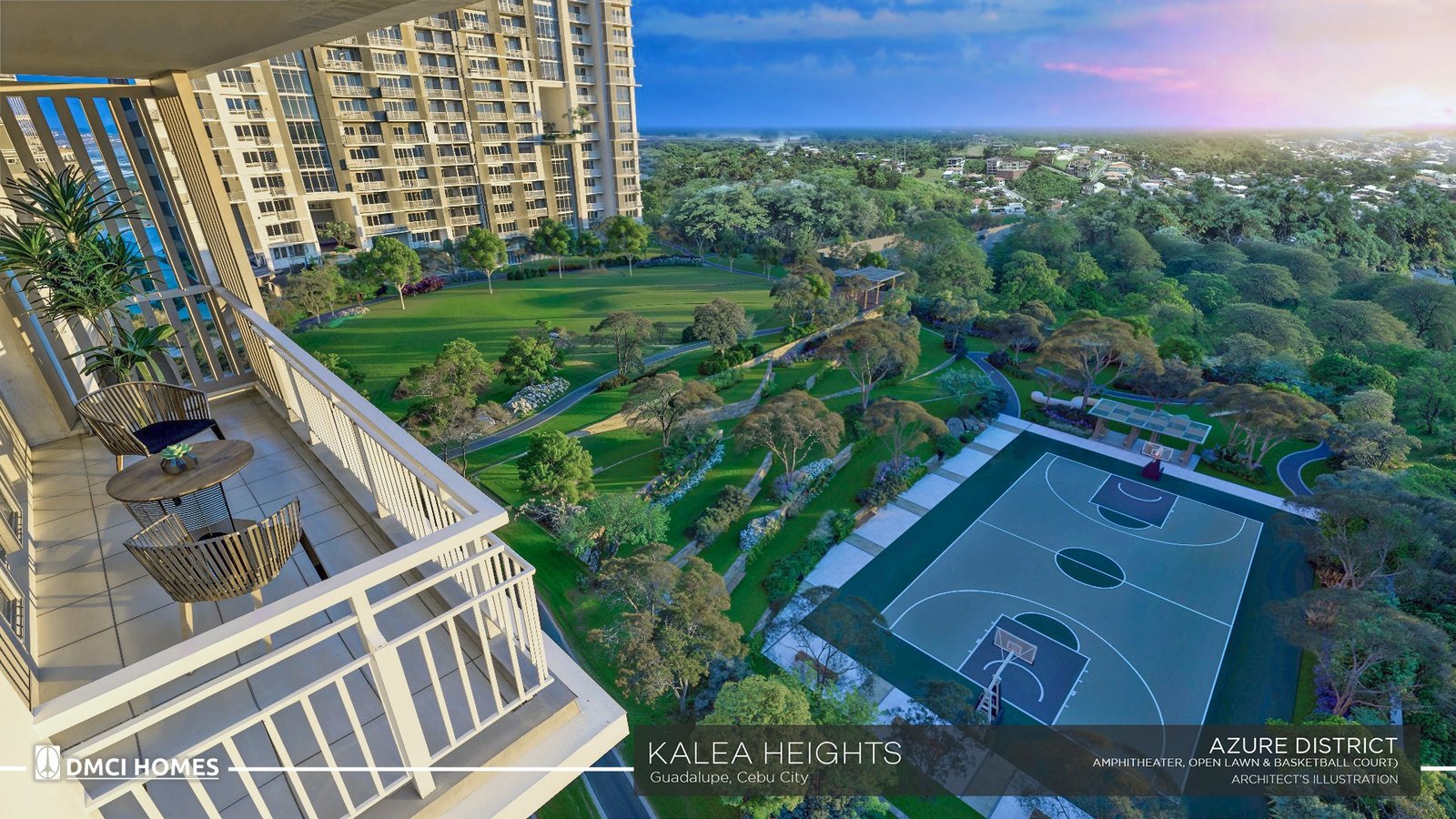 Klh Azure District Amphitheater Open Lawn And Basketball Court Copy at Kalea Heights